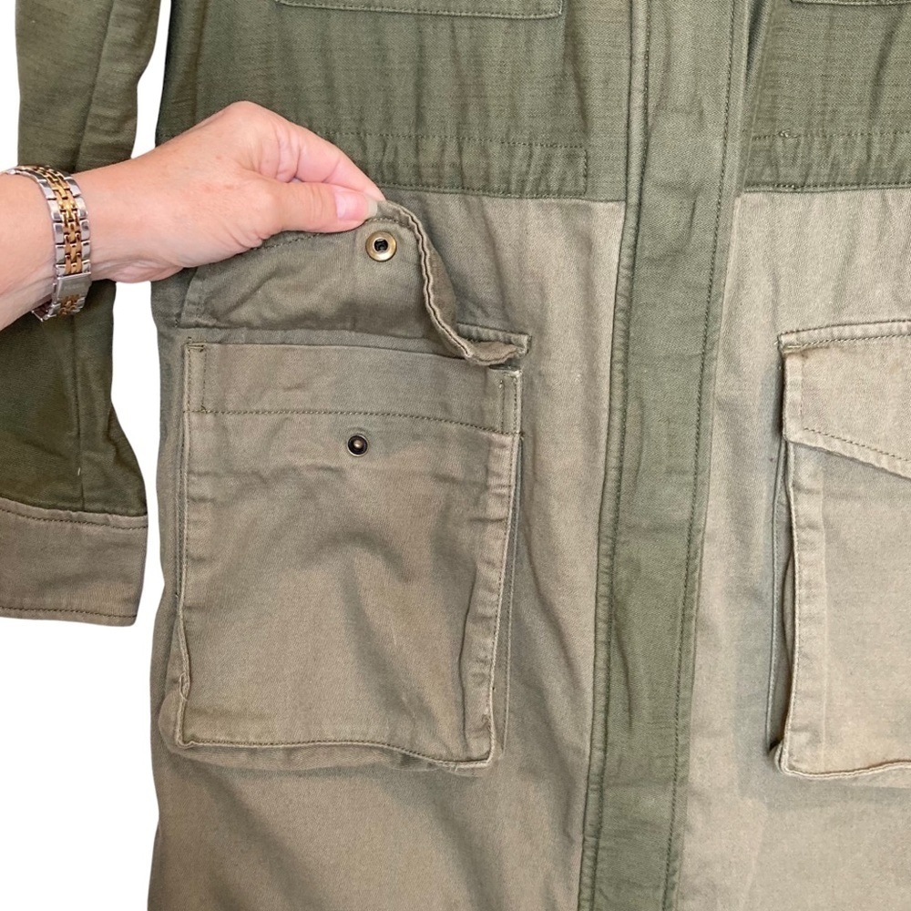 Gap Olive Green 3/4 Length Utility/Military Jacket - Picture 10 of 14